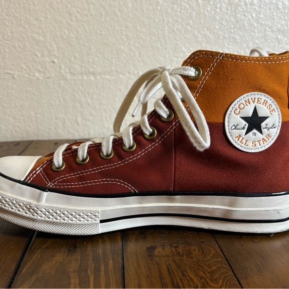 Converse Chuck 70 Hi Men's 7 / Women’s 9 Monarch Rugged Orange/Egret Sneaker - Picture 8 of 12